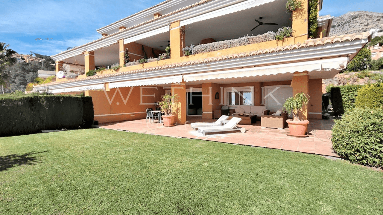 Luxury Ground Floor Residence with Private Garden and Mediterranean Views in Altea Hills