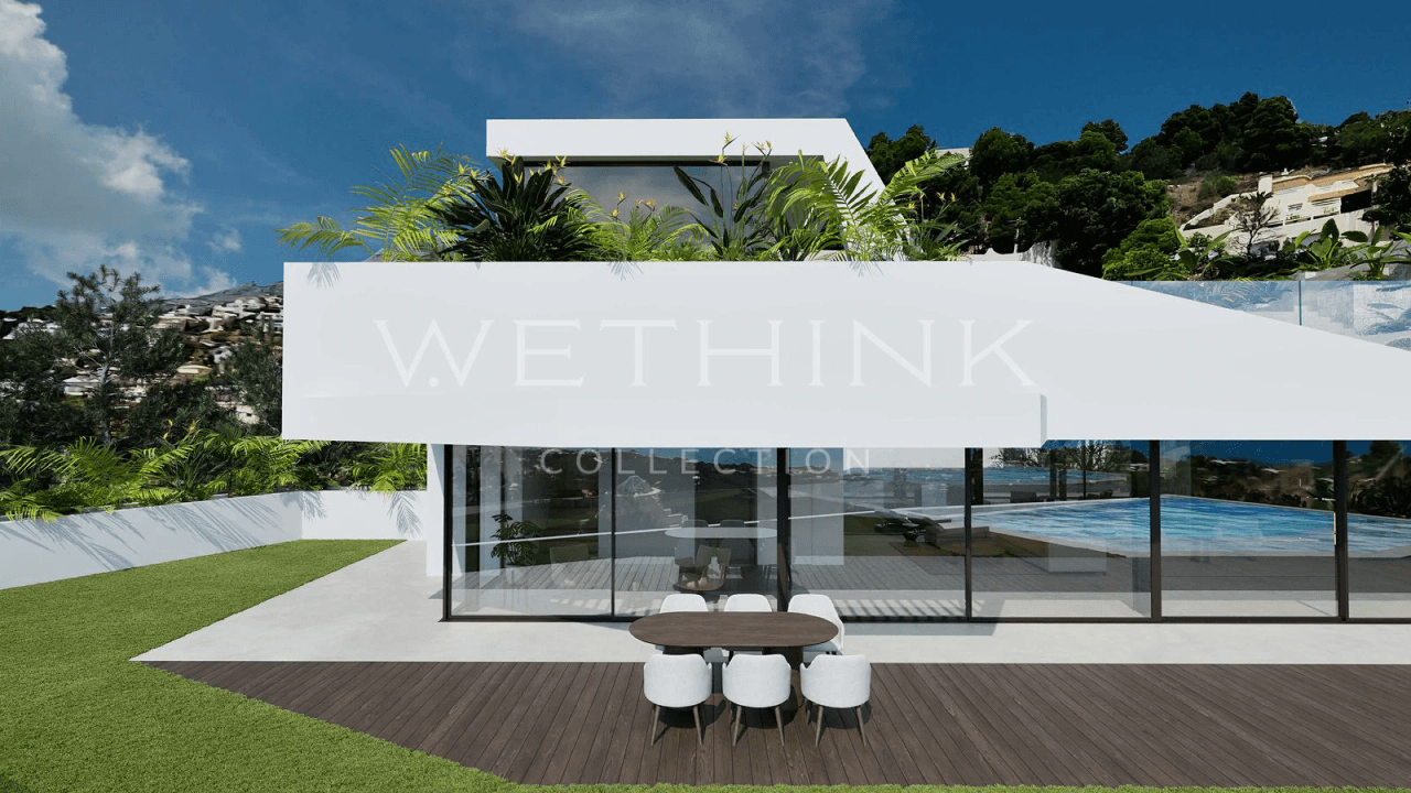 Luxury villa in the Sierra de Altea with panoramic views of the Mediterranean Sea.