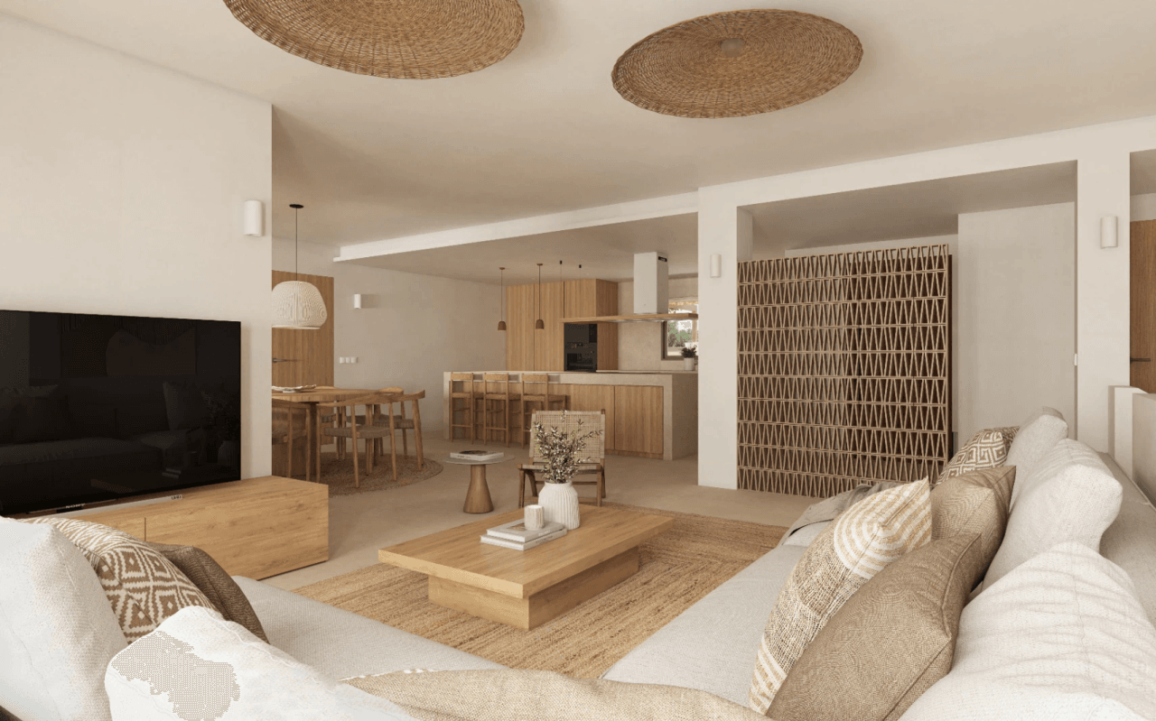 Luxury Mediterranean design villa in La Fustera with sea views, wellness facilities, and prime location.