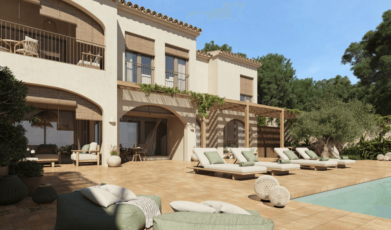 Luxury Mediterranean design villa in La Fustera with sea views, wellness facilities, and prime location.