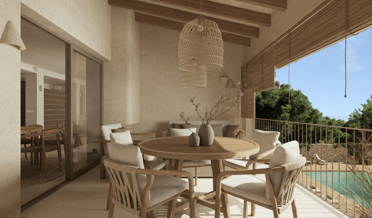 Luxury Mediterranean design villa in La Fustera with sea views, wellness facilities, and prime location.