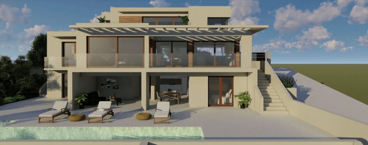 Contemporary Villa with Sea View, Light, and Privacy in Moraira
