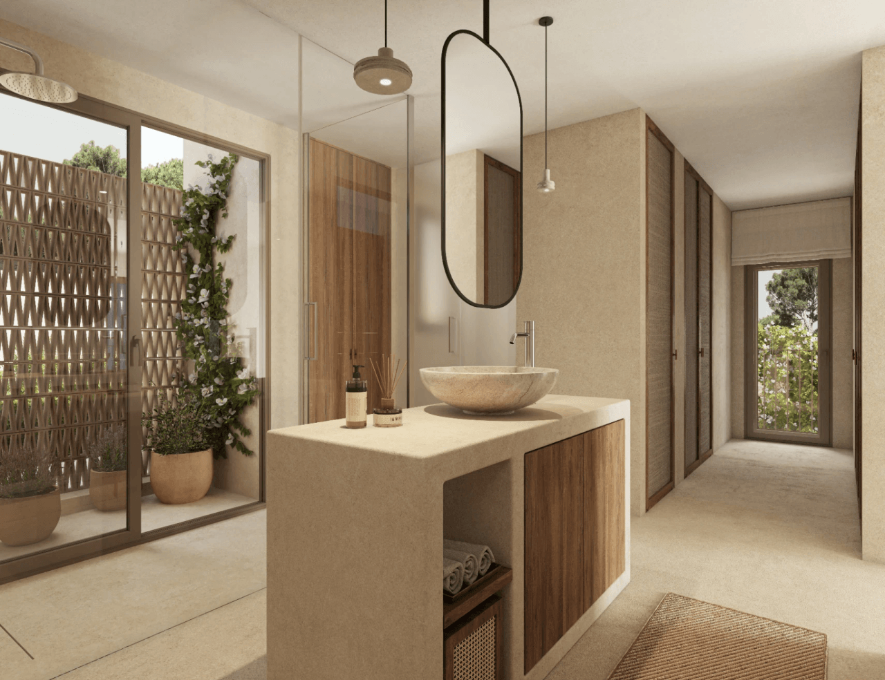 Luxury Mediterranean design villa in La Fustera with sea views, wellness facilities, and prime location.