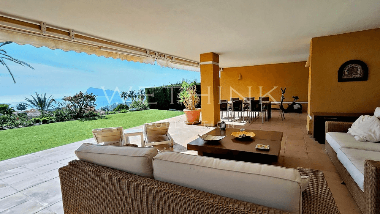 Luxury Ground Floor Residence with Private Garden and Mediterranean Views in Altea Hills