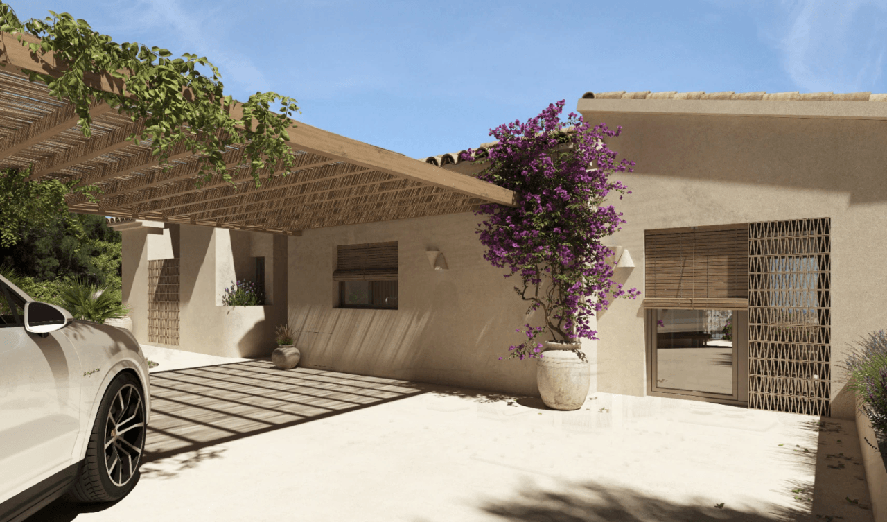 Luxury Mediterranean design villa in La Fustera with sea views, wellness facilities, and prime location.