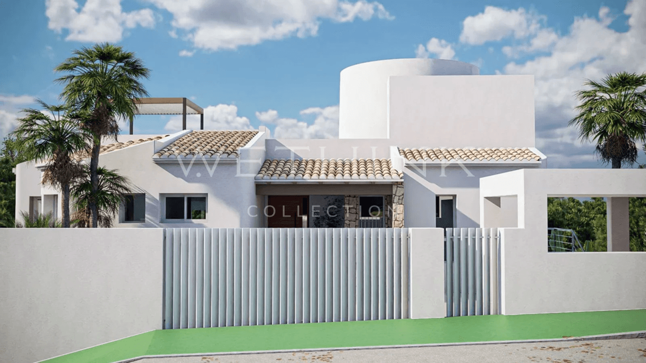 Villa méditerranéenne de luxe avec vue panoramique sur la mer à Altea Hills