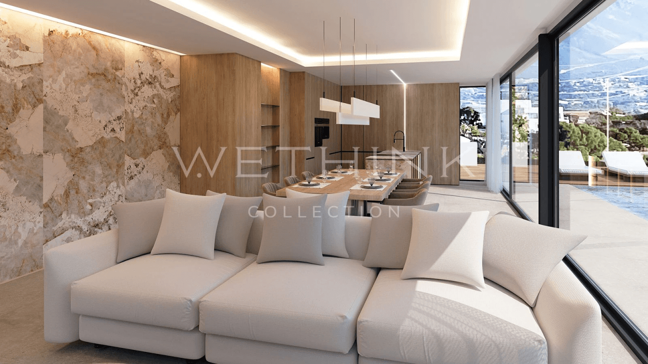 Frontline Golf Villa in Altea la Vella with Exclusive Privacy and Open Views