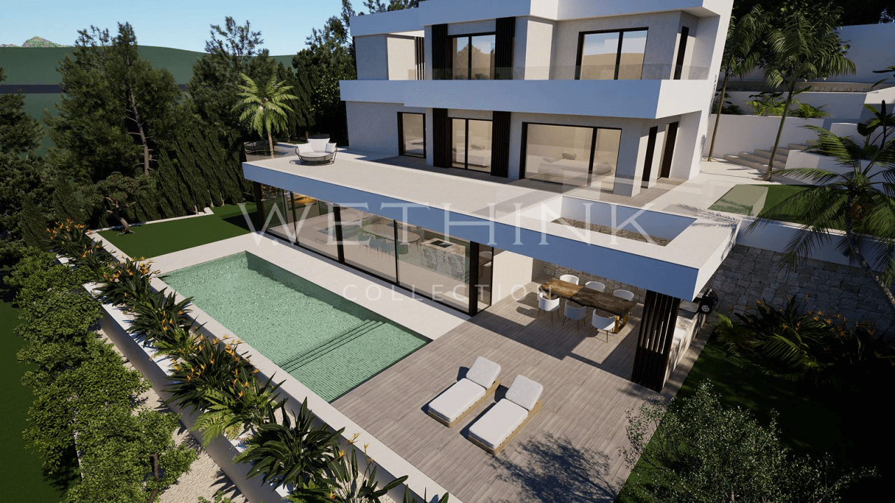 Frontline Golf Villa in Altea la Vella with Exclusive Privacy and Open Views