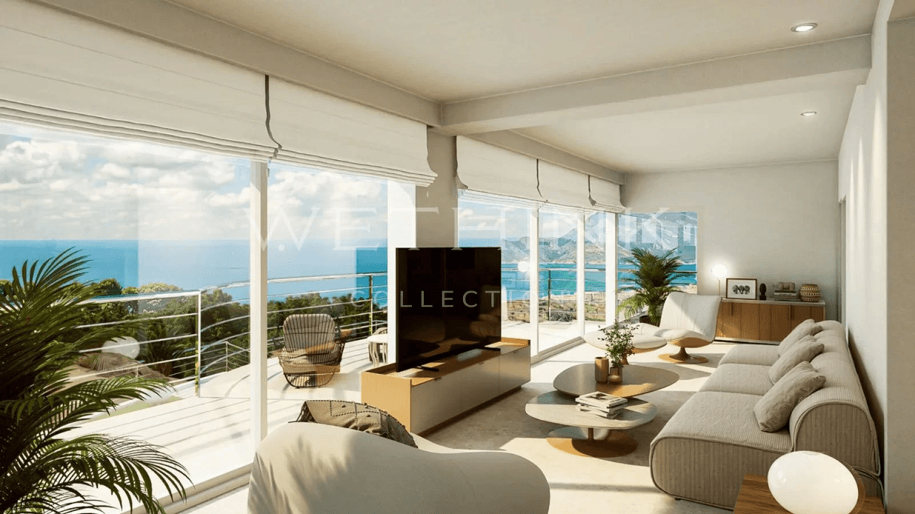 Villa méditerranéenne de luxe avec vue panoramique sur la mer à Altea Hills